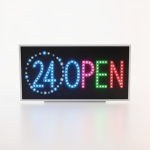 Επιγραφή LED 24H OPEN Πολύχρωμη