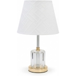 Eπιτραπέζιο Διακοσμητικό Φωτιστικό 42cm Με Υφασμάτινο Λευκό Αμπαζούρ