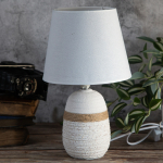 Eπιτραπέζιο Διακοσμητικό Φωτιστικό Κεραμικό με Αμπαζούρ 32 cm - Image 2