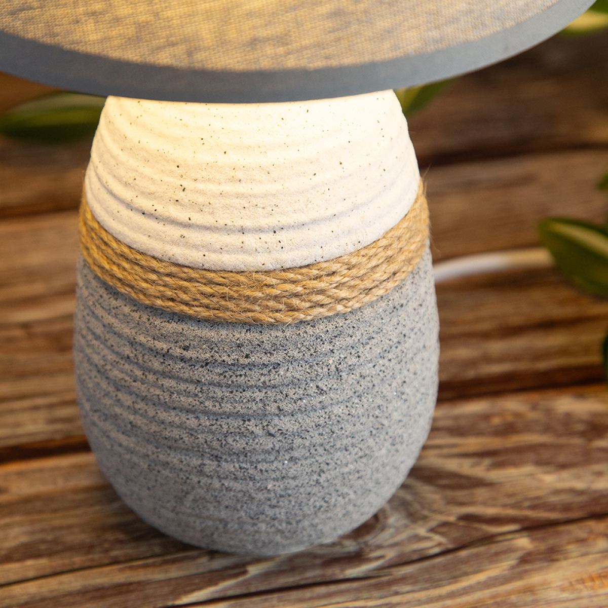 Eπιτραπέζιο Διακοσμητικό Φωτιστικό Κεραμικό με Αμπαζούρ 32 cm - Image 7