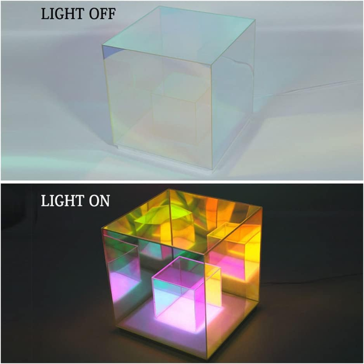 Επιτραπέζιο Φωτιστικό 3D Κύβος LED με Πολύχρωμο RGB Φωτισμό 28703 - Image 6