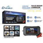 Έξυπνος Φορτιστής Μπαταρίας 12V / 24V 15A / 8A D.World DW-12031 - Image 3