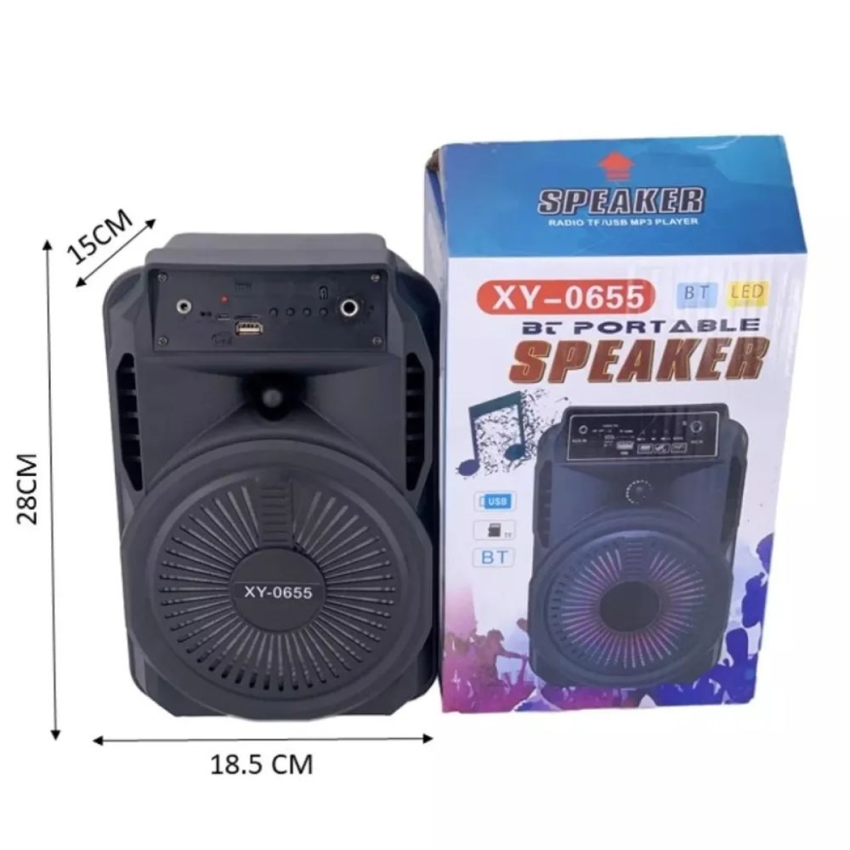 Φορητό Ασύρματο Ηχείο Bluetooth με LED Φωτισμό XY-0655