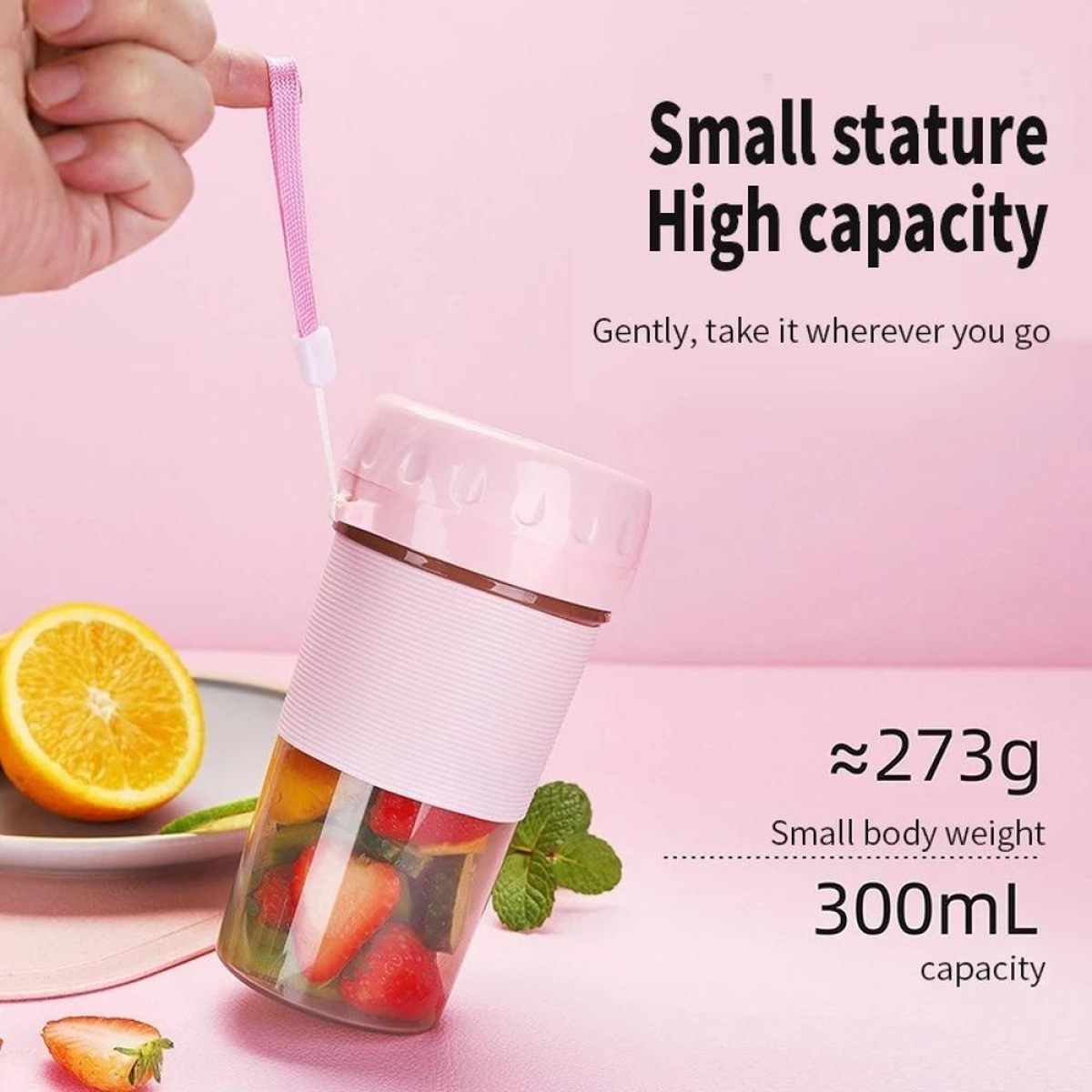Φορητός Αποχυμωτής 300ML Επαναφορτιζόμενος USB Με 4 Λεπίδες JU-5000 - Image 6