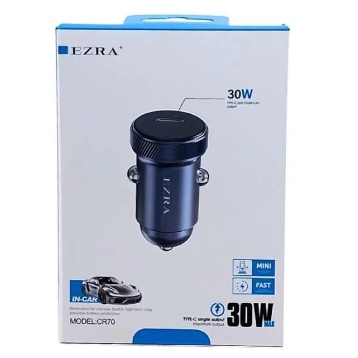 Φορτιστής Αναπτήρα Αυτοκινήτου 30W PD Ezra CR70