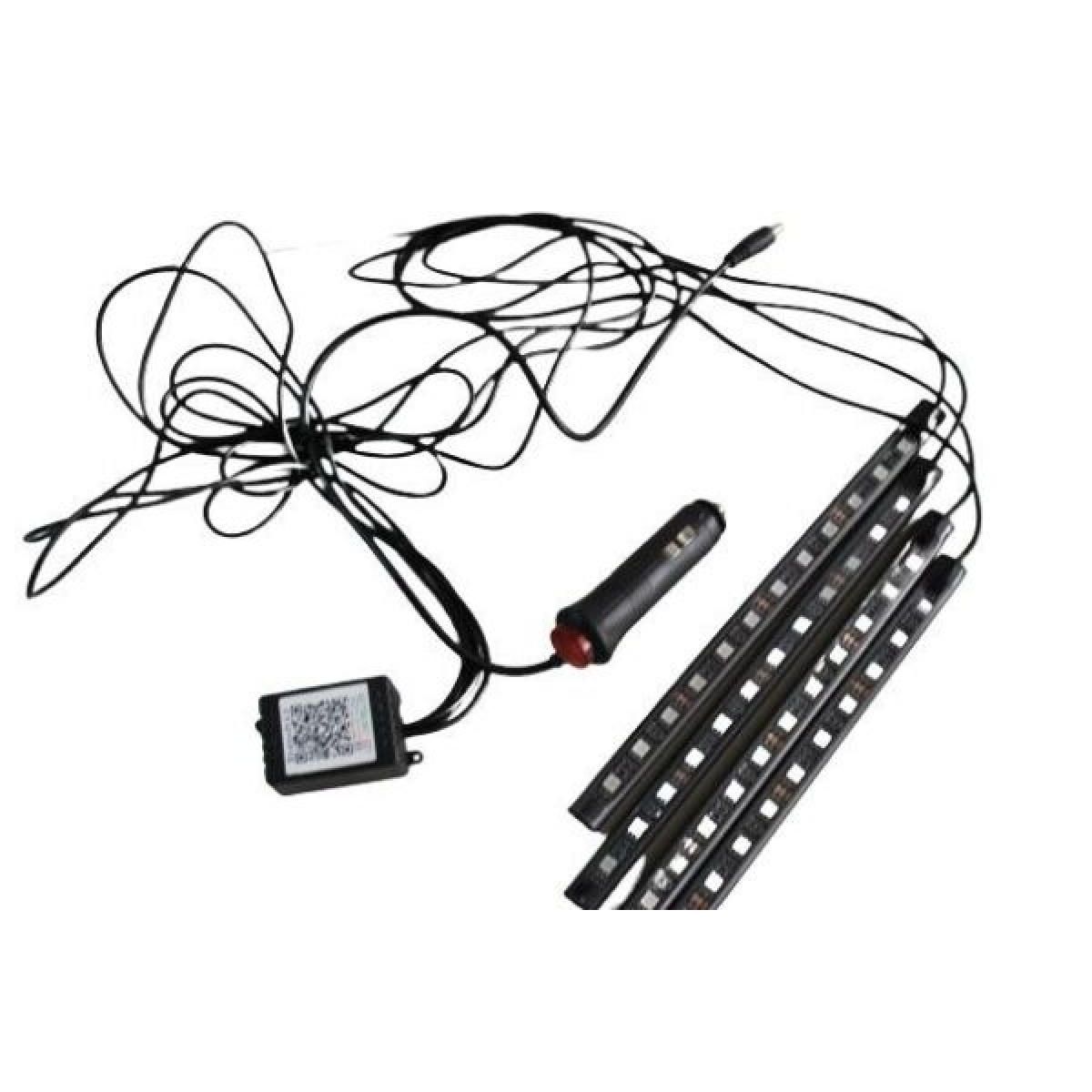 Φωτισμός Εσωτερικού Χώρου Αυτοκινήτου 12LED RGB Σετ 4 Τεμάχια 10W Aerbes AB-Q528 - Image 2