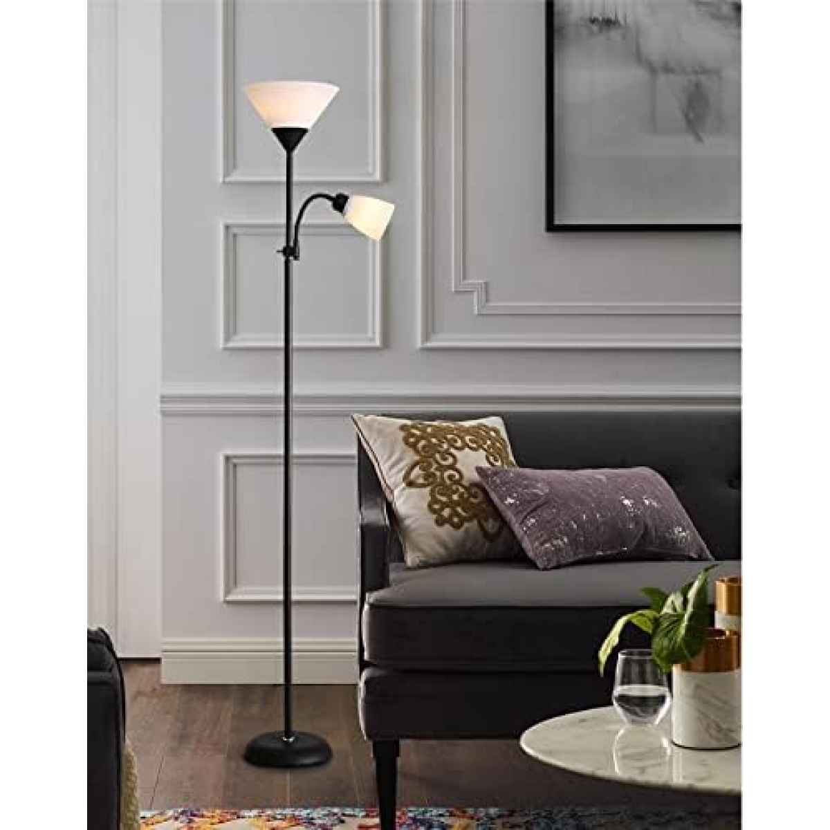 Φωτιστικό Δαπέδου 150cm Με 2xE27 Μεταλλικό 28688 - Image 4