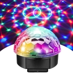 Φωτιζόμενη Ντισκομπάλα LED Bluetooth 20W με MP3 Player, USB, microSD, Τηλεχειριστήριο & Φωτορυθμικό RGB - Image 3