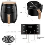 Φριτέζα Αέρος Ψηφιακή 6L 2400W Με Οθόνη Αφής LCD – 389 - Image 2