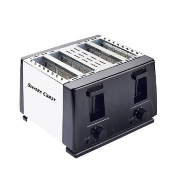 Φρυγανιέρα 4 Θέσεων 1500W Ανοξείδωτη Slivers Criest 318