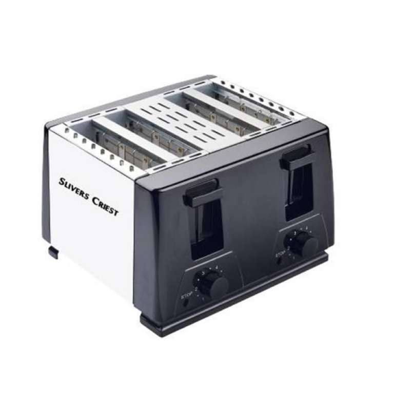 Φρυγανιέρα 4 Θέσεων 1500W Ανοξείδωτη Slivers Criest 318