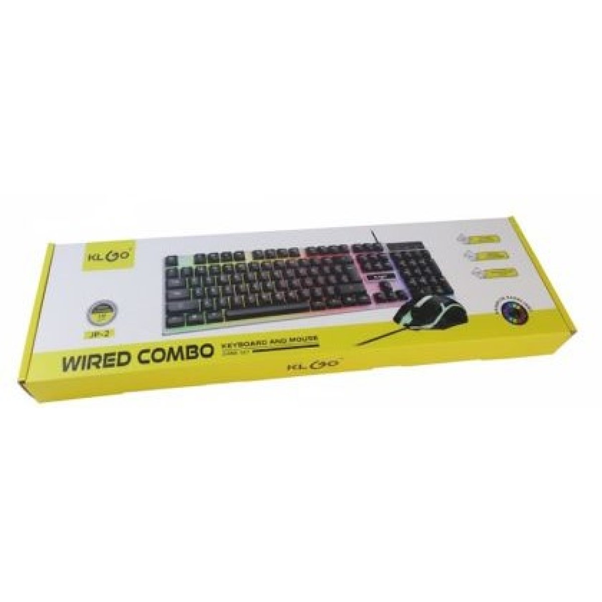 Gaming Ενσύρματο Σετ Πληκτρολόγιο Και Ποντίκι RGB Klgo JP-2 - Image 3