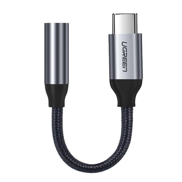 Ugreen Αντάπτορας USB Type C to 3.5mm Mini Jack Cable 10cm - Γκρι (30632)