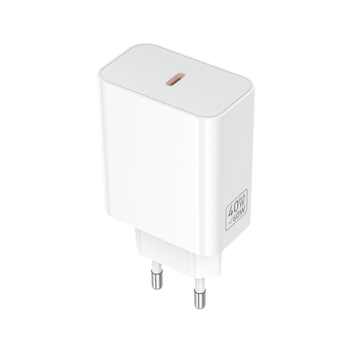 HOCO C162A Φορτιστής Τοίχου USB-C 40W PD με Γρήγορη Φόρτιση & Καλώδιο Type-C – Λευκό