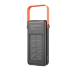 HOCO DB33 Power Bank 30000mAh Ηλιακό 12-σε-1 με Quick Charge 22.5W, 4 USB & Ενσωματωμένα Καλώδια – Μαύρο