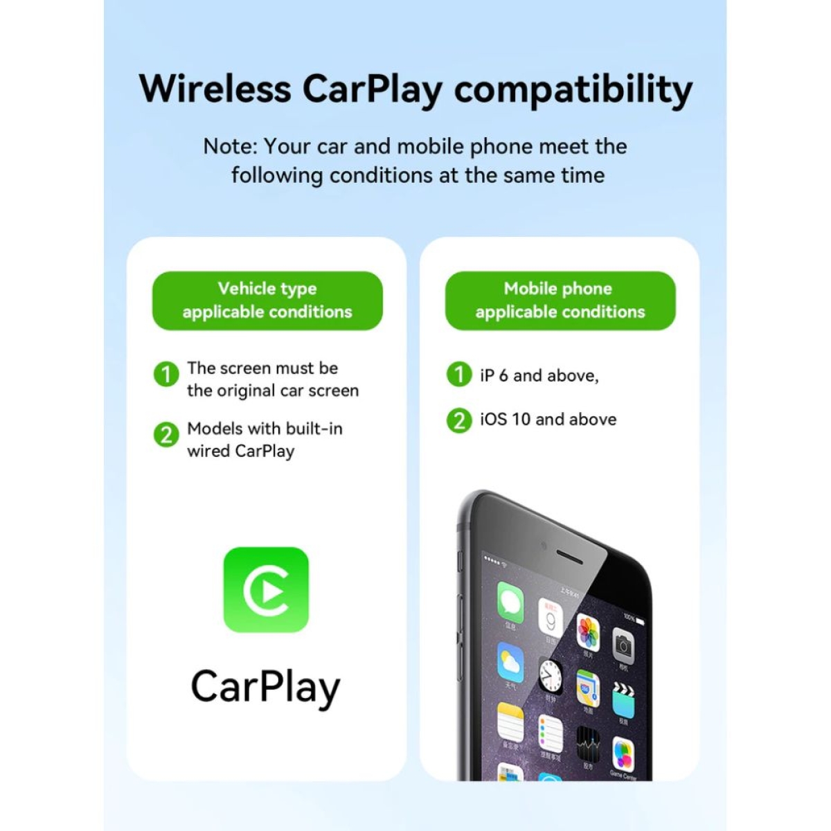 Hoco HU3 Wireless CarPlay Adapter USB A / USB C HU3