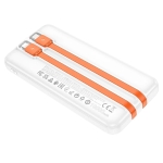 HOCO J119 Power Bank 10000mAh με Γρήγορη Φόρτιση 22.5W & PD 20W, Ενσωματωμένα Καλώδια και LED Οθόνη – Μαύρο