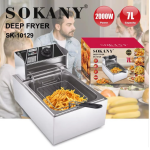 Ηλεκτρική Φριτέζα Λαδιού 7L 2000W Ανοξείδωτη Sokany SK-10129
