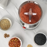Ηλεκτρικός Μύλος Σιτηρών & Μπαχαρικών 200g 150W Inox - 8300 - Image 5