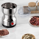 Ηλεκτρικός Μύλος Σιτηρών & Μπαχαρικών 200g 150W Inox - 8300 - Image 6