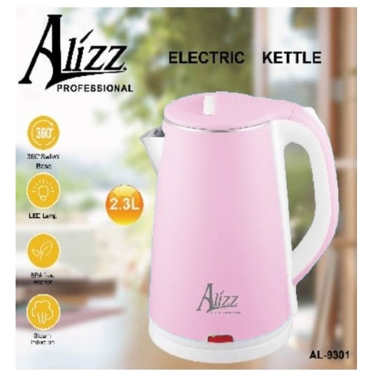 Ηλεκτρικός Βραστήρας 2.3L 2000W Alizz AL-9301