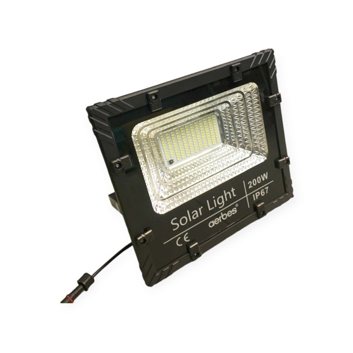 Ηλιακός Προβολέας LED 200W 136LED 6500K Με Τηλεχειριστήριο AB-T6200 Aerbes - Image 3
