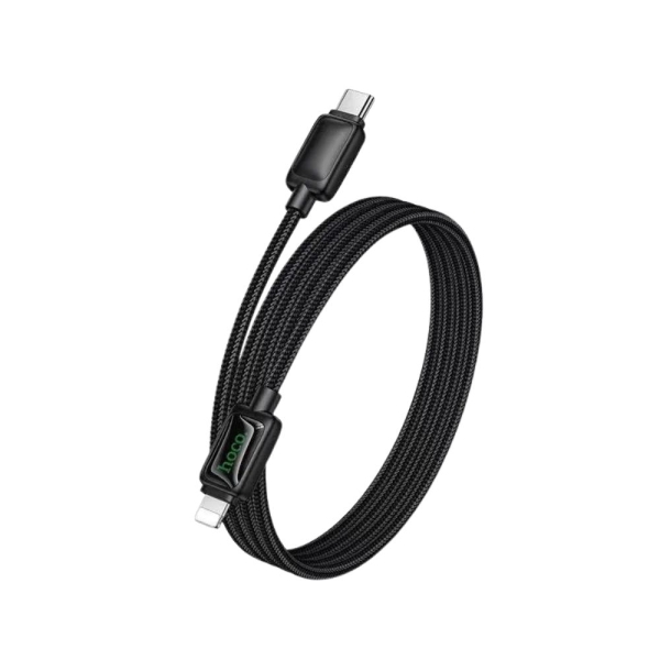 Καλώδιο δεδομένων και φόρτισης USB-C - iP, HOCO U146, 30W, 1,2m, Μαύρο