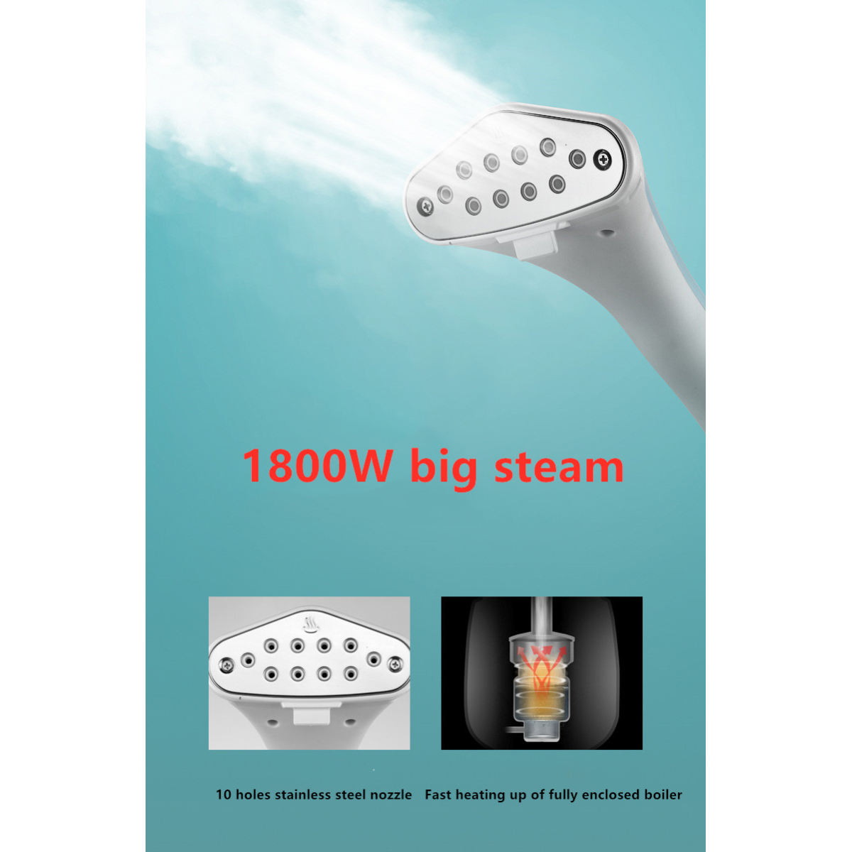 Κάθετο Σίδερο Ατμού Ρούχων 1800W 1.8L ΑT-2696 - Image 2