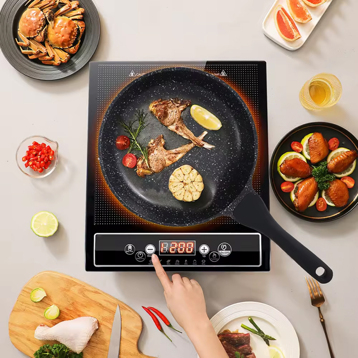 Κεραμική Ηλεκτρική Εστία Μονή 1500W Winning Star ST-9784 - Image 3