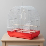 Κλουβί Πουλιών Μεταλλικό Κόκκινο 33x23x36cm B100