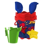 Κουβαδάκι Spiderman ø17cm με Ποτιστήρι σετ 6τμχ 25634