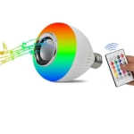 Λάμπα Μουσικής LED RGB 12W Με Ηχείο Bluetooth Και Τηλεχειριστήριο Aerbes AB-QP01 - Image 4