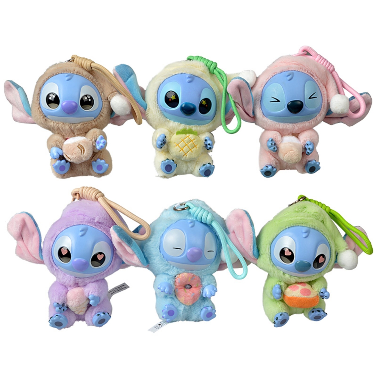 Λούτρινο Μπρελόκ Stitch Με Πλαστικό Πρόσωπο