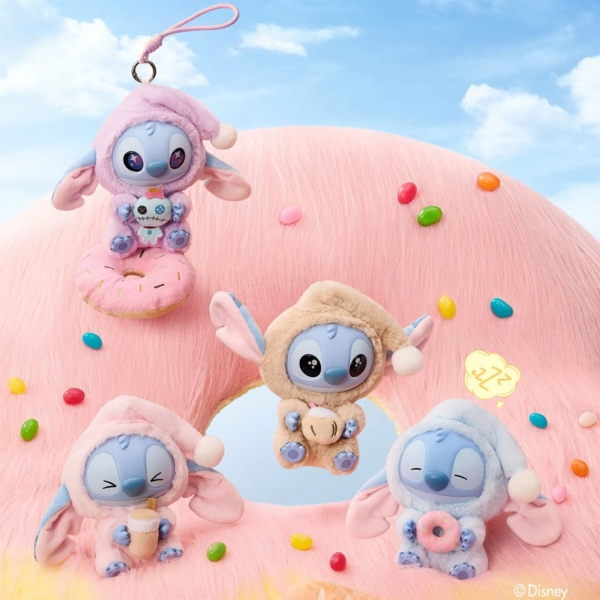 Λούτρινο Μπρελόκ Stitch Με Πλαστικό Πρόσωπο