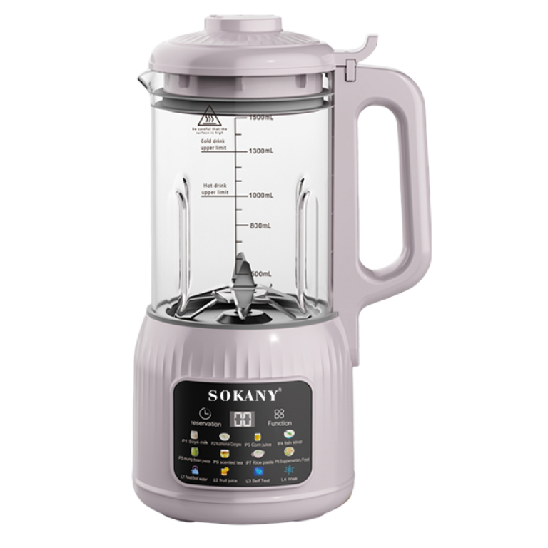 Μηχανή Παρασκευής Γάλακτος & Smoothies 1200W 1,5L Sokany SK-03068