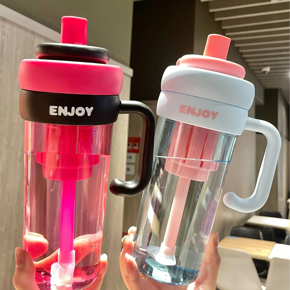 Παγούρι Πλαστικό 830ml Με Καλαμάκι & Infuser Y257-9998 - Image 11
