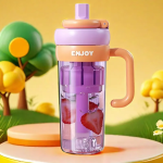 Παγούρι Πλαστικό 830ml Με Καλαμάκι & Infuser Y257-9998 - Image 3