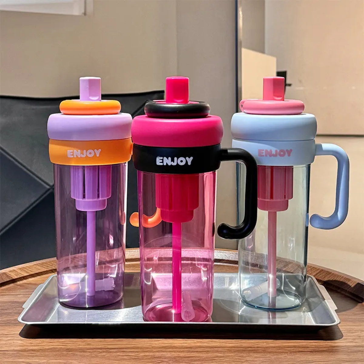 Παγούρι Πλαστικό 830ml Με Καλαμάκι & Infuser Y257-9998 - Image 7