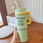 Παγούρι Θερμός Ανοξείδωτο Mood 900ml Με Καλαμάκι Και Λαβή YHSQ7409 - Image 3
