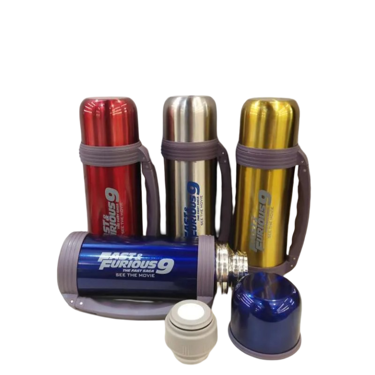 Παγούρι Θερμός Από Ανοξείδωτο Ατσάλι 1200ml Με Λαβή Και Ιμάντα