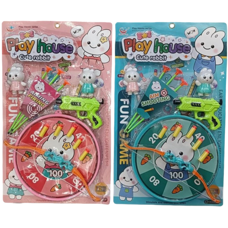 Παιχνίδι Σκοποβολής Με Βελάκια Και Στόχο Play House Cute Rabbit A380-335