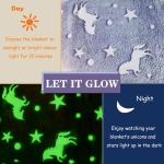 Παιδικό Κουβερτάκι Fleece Glow in the Dark Μονόκερος - Μωβ