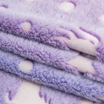 Παιδικό Κουβερτάκι Fleece Glow in the Dark Μονόκερος - Μωβ