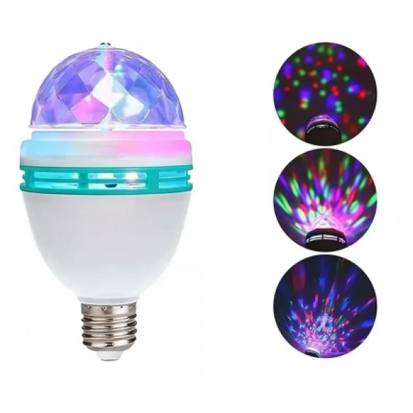 Περιστρεφόμενη Λάμπα LED RGB 3W Aerbes AB-X001
