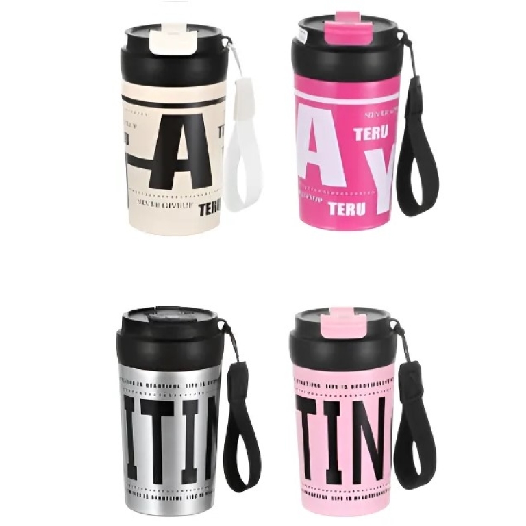 Ποτήρι Θερμός Από Ανοξείδωτο Ατσάλι 600ml Με Eνσωματωμένο Καλαμάκι