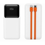Power Bank 10000mAh 22.5W Με Ενσωματωμένα Καλώδια & Οθόνη LED Ezra PB84