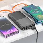 Power Bank 10000mAh 22.5W Με Ενσωματωμένα Καλώδια & Οθόνη LED Ezra PB84 - Image 5