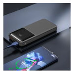 Power Bank 10000mAh 22.5W Με Ενσωματωμένα Καλώδια & Οθόνη LED Ezra PB84 - Image 6