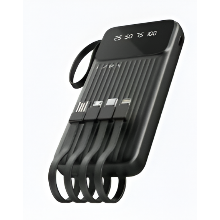 Power Bank Με Ενσωματωμένα Καλώδια Multi Output 5V/2A Ezra PB100