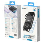 Power Bank Με Ενσωματωμένα Καλώδια Multi Output 5V/2A Ezra PB100